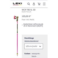 Leki Skistöcke "Neu" 125cm 2