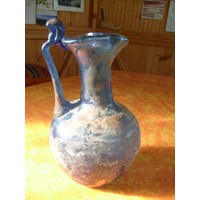 nach antikischer Art, Blumen Glas Vase 3