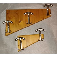 Holzgarderobe 2 Stück- Vollholz 3